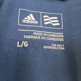 Adidas Golf Vest Mens Large Blue 1/4 Zip Lightweight Sportswear Jacket