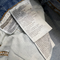 Levi's 511 Jean Mens 33x28 Blue Slim Fit Light Wash Faded Stretch Denim Pants