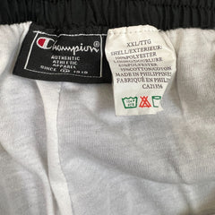 Vintage Y2K Champion Track Pants Mens 2XL Black C Logo Authentic Tear Away Relaxed