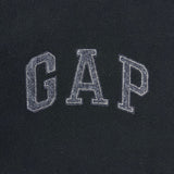 Vintage Y2K Gap Fleece Mens Medium Black Spell Out Outdoor Jacket