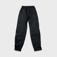 Vintage 90s Nike Sportswear Track Pants Mens Medium Black Swoosh Athletic
