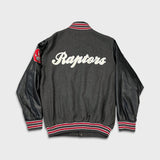 Vintage Y2K Toronto Raptors Jacket Mens Small Gray NBA Basketball Varsity