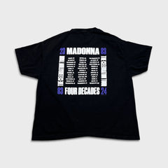 Madonna T Shirt Mens 2XL Black The Celebration Tour Double Sided Graphic Band Tee