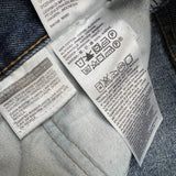 Levi's 505 Jeans Mens 34x30 Blue Regular Fit Straight Leg Distress Dark Wash Pants