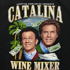 2023 Step Brothers T Shirt Mens Large Black Catalina Wine Mixer Graphic Movie Tee