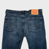 Levi's 505 Jeans Mens 34x30 Blue Regular Fit Straight Leg Dark Wash Denim Pants