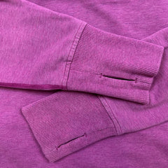 Lululemon Scuba Hoodie Womens Size 12 Purple Light Cotton Full Zip Sports Hooded Sweater