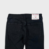 True Religion Geno Pants Mens 32x30 Black Relaxed Slim Stretch Dark Wash Denim