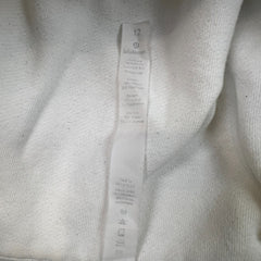 Lululemon Scuba Hoodie Womens Size 12 White Full Zip Sports Hooded Sweater
