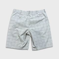Nike Golf Shorts Mens Size 36 Gray Dri Fit Plaid Stretch Lightweight Pants