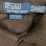 Vintage 90s Polo Ralph Lauren Shirt Mens Brown Medium Pony Preppy Short Sleeve