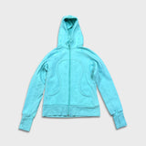 Lululemon Scuba Hoodie Womens Size 10 Blue Full Zip Sports Hooded Sweater