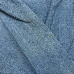Dickies Denim Shirt Mens Medium Blue Light Wash Casual Western Button Up