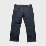 Levi's 541 Jeans Mens 36x26 Gray Straight Leg Athletic Taper Dark Wash Denim Pants