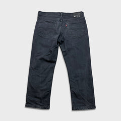 Levi's 541 Jeans Mens 36x26 Gray Straight Leg Athletic Taper Dark Wash Denim Pants