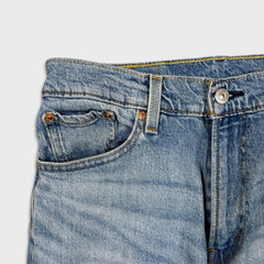 Levi's 551 Z Jeans Mens 30x32 Blue Straight Fit Light Wash Embroidered Logo Denim Pants