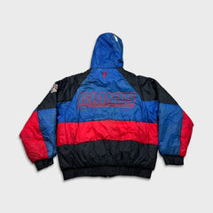 Vintage 90s Pro Player New York Giants Jacket Mens Large Blue Full Zip NFL Football Coat