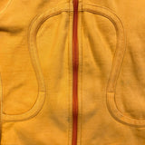 Lululemon Scuba Hoodie Womens Size 10 Yellow Full Zip Sports Hooded Sweater