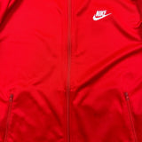 Nike Sportswear N98 Tribute Tack Top Mens Large Red Full Zip Sweatshirt