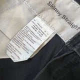 Dickies Pants Mens 34x28 Black Skinny Straight Workwear Casual Chino Trousers