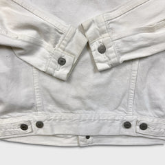 Levi's Type III Denim Jacket Mens Medium White Western Trucker