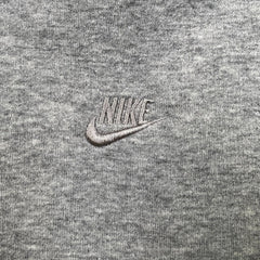 Vintage Y2K Nike Sportswear Hoodie Mens Large Gray Swoosh Full Zip Hooded Sweater