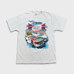 Vintage 2010 Bristol Motor Speedway T Shirt Mens Large Gray NASCAR Racing Tee