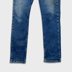Levi's 511 Jean Mens 34x32 Blue Slim Fit Mid Rise Medium Wash Stretch Denim Pants