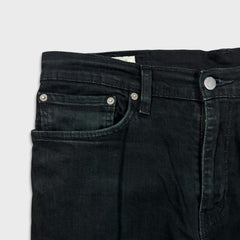 Levi's 511 Jeans Mens 34x34 Black Slim Fit Mid Rise Dark Wash Stretch Denim Pants