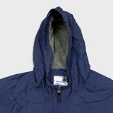 Vintage 90s Reebok Jacket Mens XL Blue Full Zip Outdoor Hooded Coat