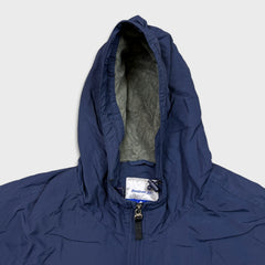 Vintage 90s Reebok Jacket Mens XL Blue Full Zip Outdoor Hooded Coat