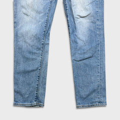 Levi's 511 Jean Mens 34x32 Blue Slim Fit Mid Rise Light Wash Stretch Denim Pants