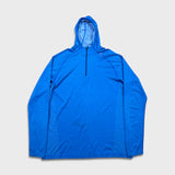 Lululemon Metal Vent Tech Half Zip Hoodie Mens Large Blue Athletic Lightweight Pullover