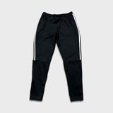 Adidas Track Pants Mens Medium Black Essentials 3 Stripe Training Athletic Jogger