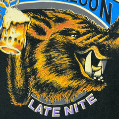 Vintage 90s Hoggs Breath Saloon T Shirt Mens XL Black USA Double Sided Beer Tee