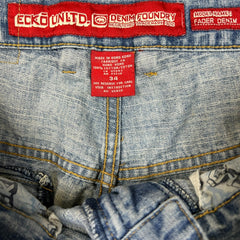 Vintage Ecko Unltd Jeans Mens 34x33 Blue Light Wash Relaxed Fit Baggy Y2K Denim Pants