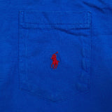 Vintage 90s Polo Ralph Lauren T Shirt Mens XL Blue USA Pony Pocket Tee