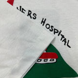 Vintage 90s Shriners Hospital Montreal T Shirt Mens Large White Single Stitch Tee