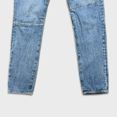 Levi's 501 T Jeans Mens 31x32 Blue Taper Fit Distressed Light Wash Denim Pants