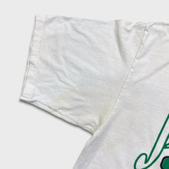 Vintage 1995 Logo 7 NCAA Final Four Championship T Shirt Mens XL White Manhattan Jaspers Basketball Tee