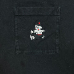 Uniqlo x Dragon Ball Z Chiaotzu T Shirt Mens Large Black Anime Pocket Tee