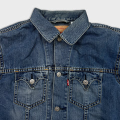 Levi's Denim Jacket Mens XL Blue Iconic Type I Light Wash Trucker Western