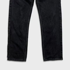 Levi's 505 Jeans Mens 30x30 Black Regular Fit Straight Leg Dark Wash Denim Pants
