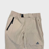 Adidas 4CMTE Pants Mens Medium Beige Sportswear Lightweight Athletic Jogger