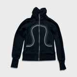 Lululemon Cuddle Up Jacket Womens Size 4 Black Sport Athletic Full Zip Sweatshirt