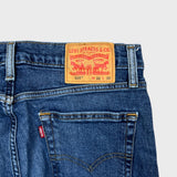 Levi's 514 Jeans Mens 32x30 Blue Slim Straight Fit Stretch Faded Medium Wash Denim Pants