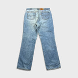 Vintage 90s Levi's 619 Jeans Mens 38x32 Orange Tab Light Wash Relaxed Denim Pants