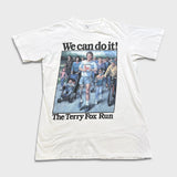Vintage 90s The Terry Fox Run T Shirt Mens XL White We Can Do It Marathon Tee