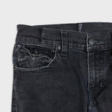 True Religion Ricky Jeans Mens 34x29 Black Relaxed Straight Leg Dark Wash Denim Pants