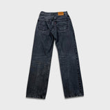 Levi's 501 '90s Style Jeans Womens 24x30 Black Original Fit Straight Dark Wash Denim Pants